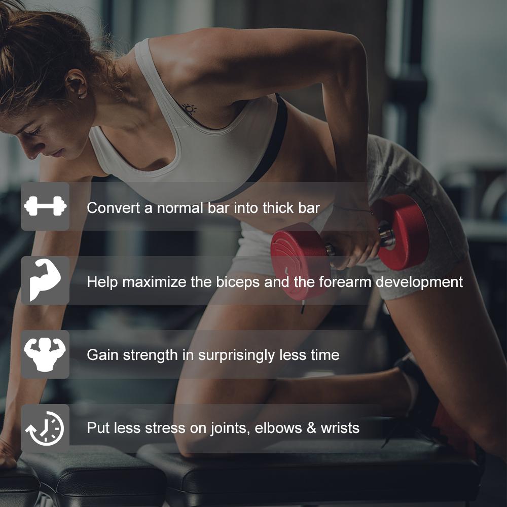 1 шт., толстые резиновые ручки для штанги, защита для рук, бицепс, сгибание трицепса, тренировка для штанги