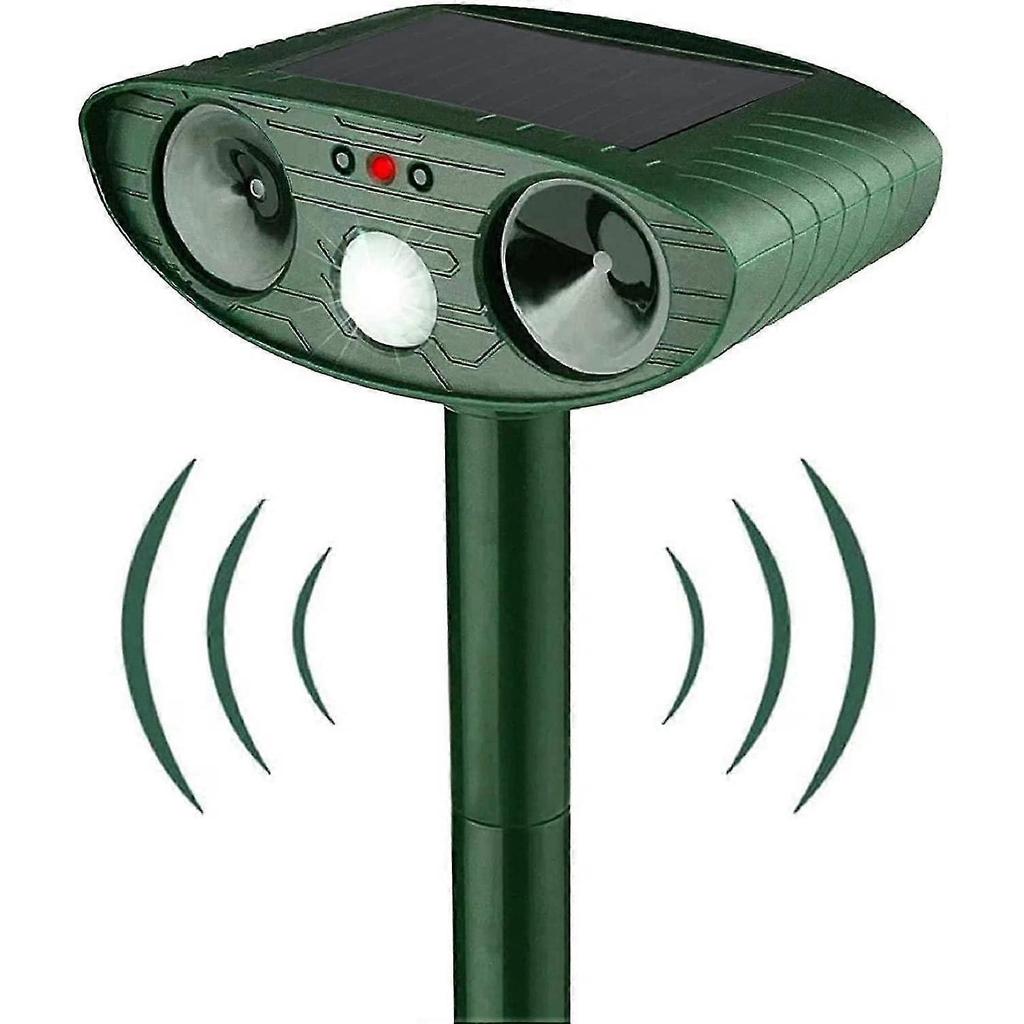 Ultrasonic Cat Repeller, Solar Powered Cat Repeller, Ultrasonic Rodent Repellent With Motion Sensor, Waterproof Outdoor Cat Repeller For Anti Cats Dog