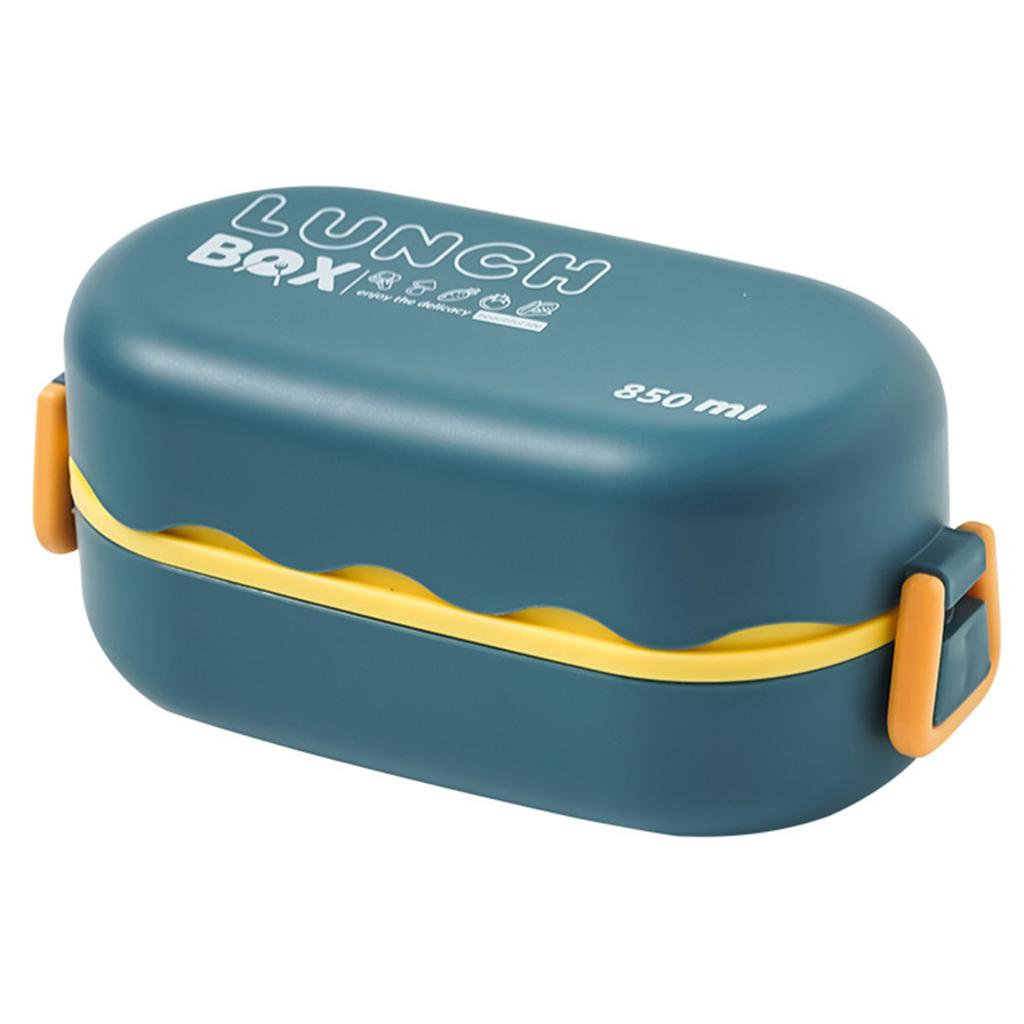 Бенто-бокс водонепроницаемый, с хорошим уплотнением, двухслойный, большой емкости, многофункциональный школьный детский контейнер для обеда, еды