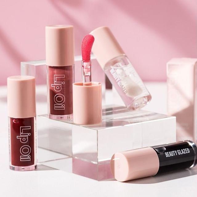 BEAUTY GLAZED - Прозрачное и тонирующее увлажняющее масло для губ - 5 цветов