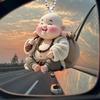 Buddha Car Pendant 2D Fat Acrylic Keychain for Car Mirror Cartoon Backpacks Charm