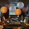 Halloween Lantern 12 Inch Paper Round Lantern Hanging Polka Dot