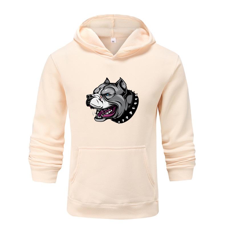 Autumn and Winter New Personalized Dog Pattern Printing Clothing Men's Hoodie Couple Pullover Women Hoodie