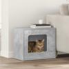 Cat House Concrete Grey 51 x 30 x 42.5 cm Engineered Wood