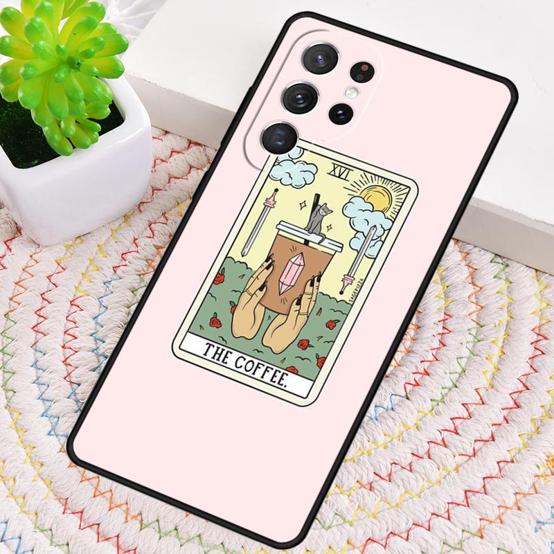 CAKE COFFEE Чехол-карта Таро Боба для Samsung Galaxy note 10 pro S26 Ultra S23 S24 FE S25 S21 S22 PLUS ударопрочный
