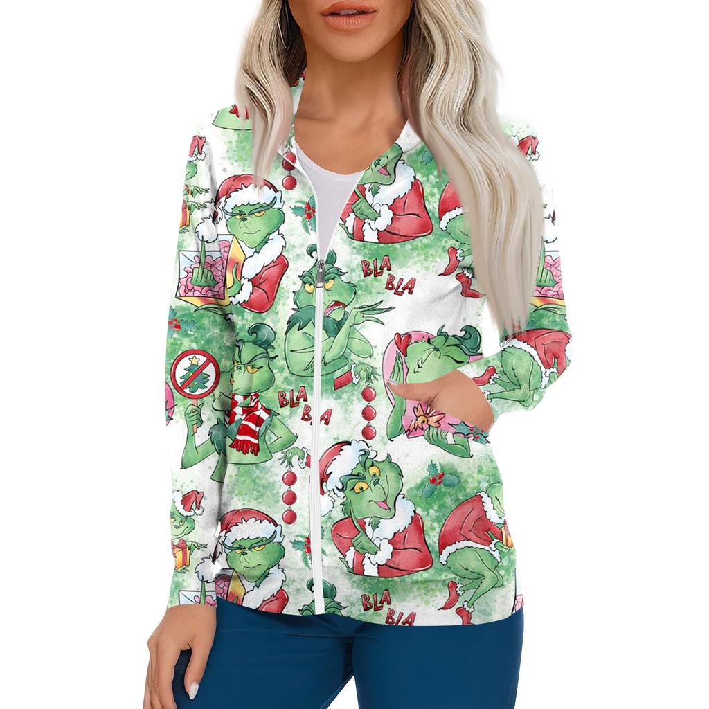 Женский однобортный защитный комбинезон с длинным рукавом и карманом, рабочий воротник-стойка, кардиган, куртка, топ