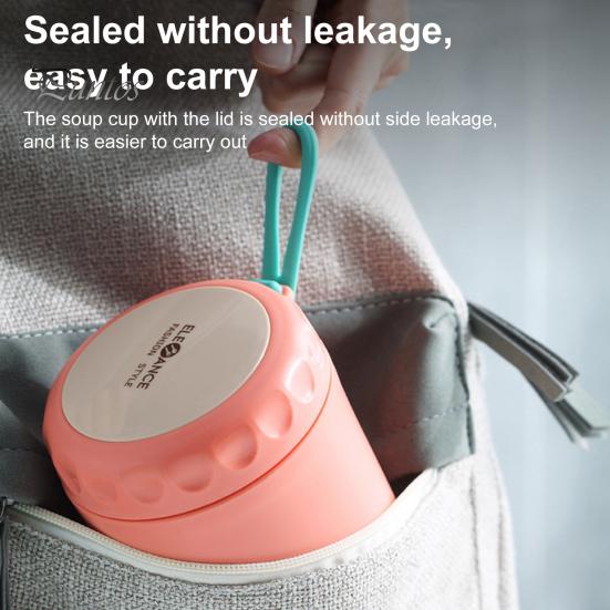 Изолированная герметичная термокружка для супа объемом 430 мл из нержавеющей стали для овсянки, молочной каши, семейного обеда