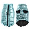 Одежда для домашних животных, блестящий жилет с золотым тиснением, горнолыжный костюм для собак, водонепроницаемая куртка, осенняя и зимняя одежда для собак