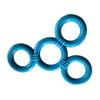 Silicone Cock Scrotum Ring Male Sex Toy Connected 4 Rings Men Ball Spreader Testicle Divider for Lasting Erection Couple