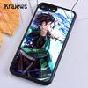 Чехол для телефона Krajews Kimetsu no Yaiba с персонажами для iPhone 14 5 SE 6s 7 8 plus XR XS 11 12 13 pro max Samsung S21 S22ultra