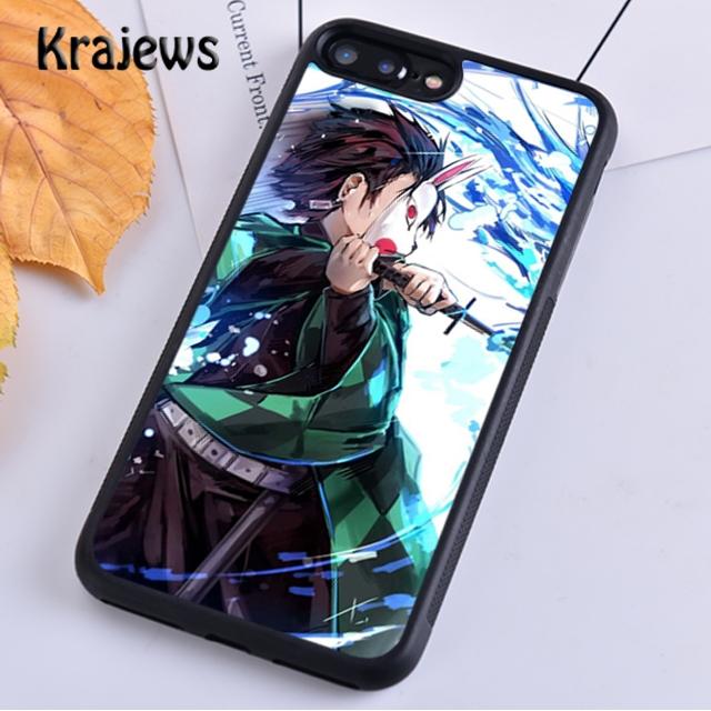Чехол для телефона Krajews Kimetsu no Yaiba с персонажами для iPhone 14 5 SE 6s 7 8 plus XR XS 11 12 13 pro max Samsung S21 S22ultra
