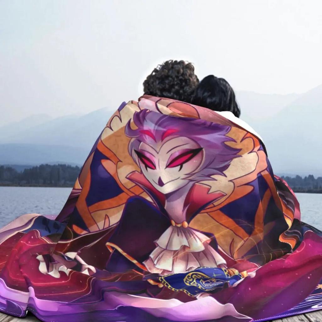 Одеяло Stolas Helluva Boss, фланелевые одеяла в стиле аниме, украшение для путешествия в самолет, ультра-мягкие теплые покрывала