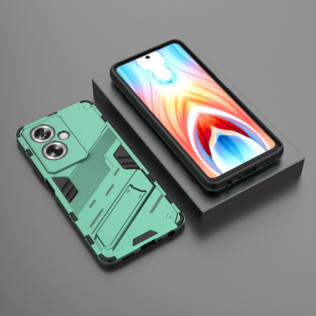 Для Oppo A79 5G/A2 5G Чехол для телефона Устойчивый к царапинам PC+TPU Чехол-подставка