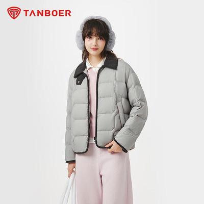 Женская легкая утиная пуховая куртка Tanbor с воротником TB5330226Z