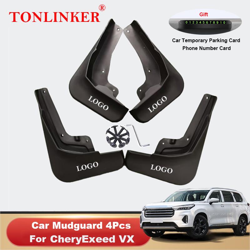 TONLINKER Mudguard For CheryExeed Exeed VX 2022 Mud Flaps Mudguards Splash Guards Fender Car Mudflaps 4Pcs Car