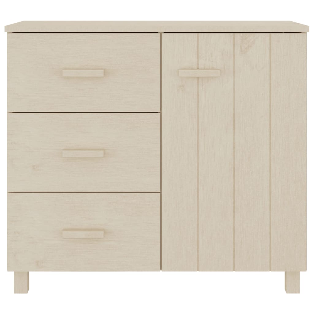 Sideboard HAMAR Honey Brown 90 x 40 x 80 cm Solid Pine Wood
