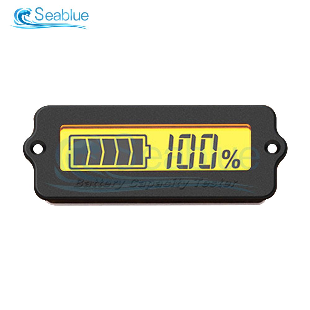 Тестер емкости аккумулятора LY6W с ЖК-дисплеем, вольтметр для 12-48 В, 3-15S свинцово-кислотных и литиевых аккумуляторов, регулируемый монитор питания