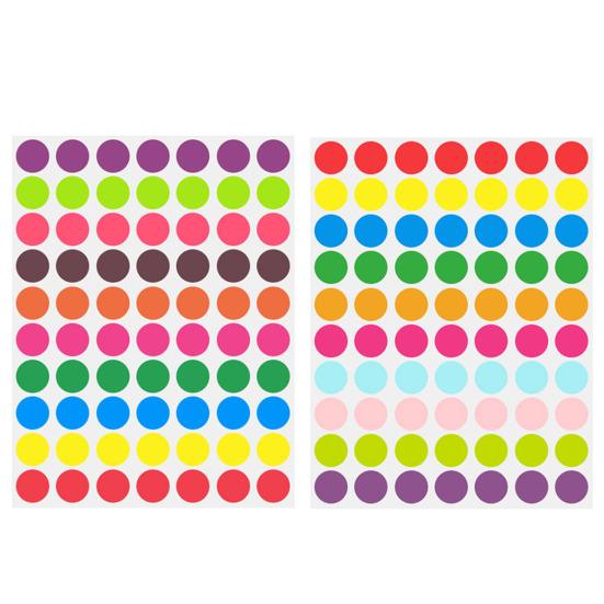 Цветные точечные наклейки, самоклеящиеся, сильная липкость, водонепроницаемые, широко используемые круглые наклейки «сделай сам», этикетки