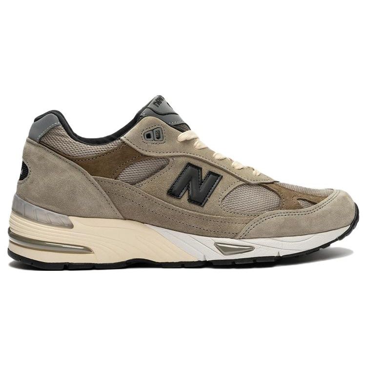 JJJJound x New Balance 991 Сделано в Англии Серые Мужские Кроссовки Булыжник Скрытый-Зеленый Черный M991JJA