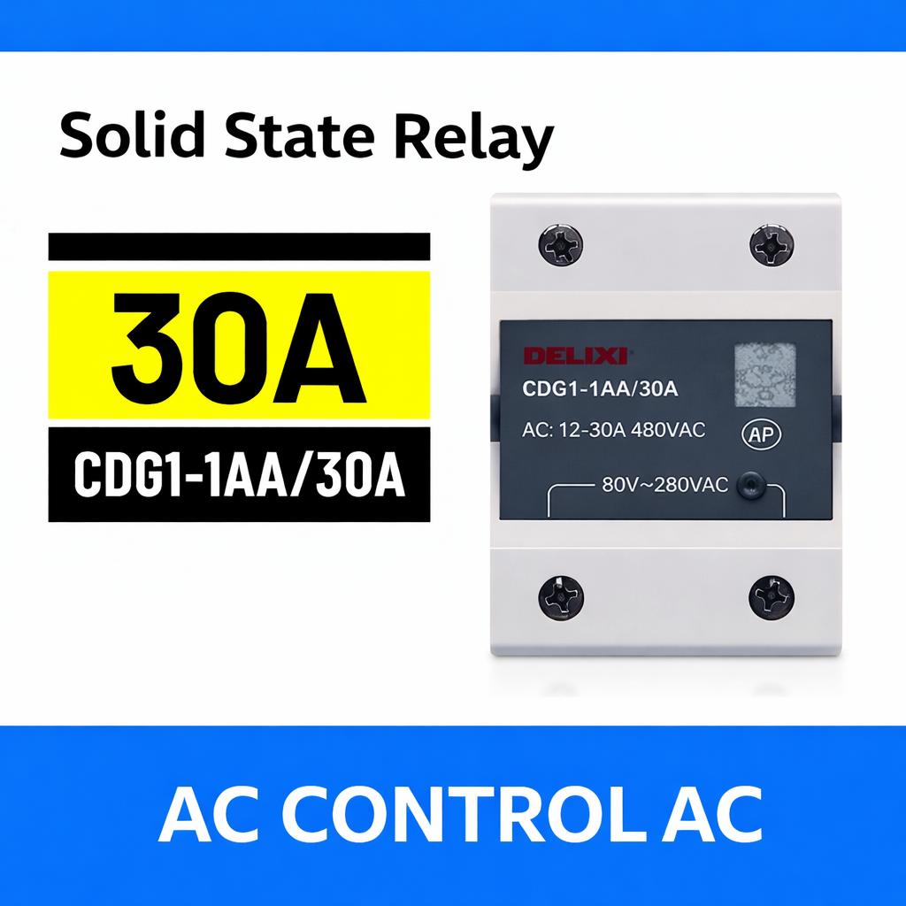 Delixi solid state relay SSR single-phase DC control AC 10A25A40A60A80A CDG11DA120A Relays 5