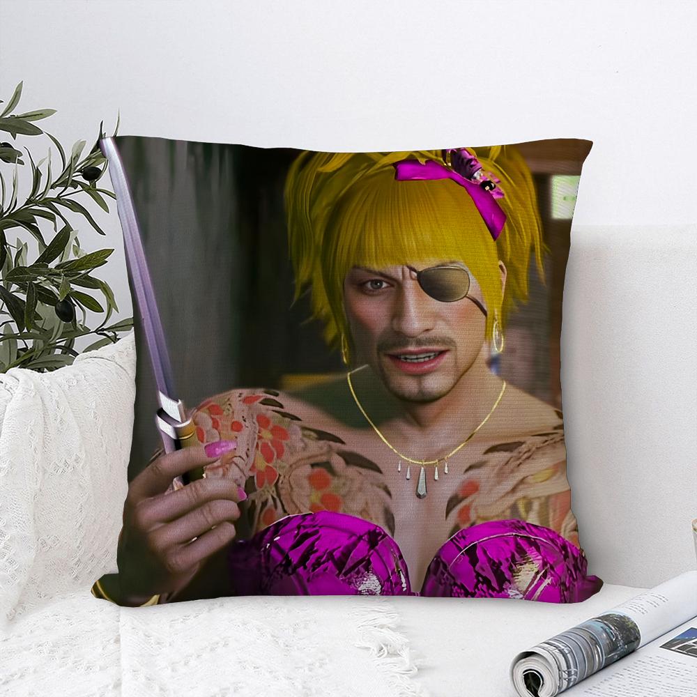 Love GGoro Majima YYakuza Pillow Case Sofa Decorative Home Doublesided Print Plush Square Throw Pillow Covers Cushion Decor