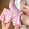 Silicone Moisturizing Mask Socks Reusable Exfoliating Anti Crack Protective Gloves Dry Dead Skin Remover Tools Hand Foot Care