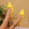 Summer New Sandals High Heels Bow Pointed Stiletto Bag Head Sandals