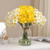 6pcs Artificial Narcissus Flower Bouquet Home Garden Room Desktop Fake Flower Decoration Wedding Festival Party Daffodil Decor