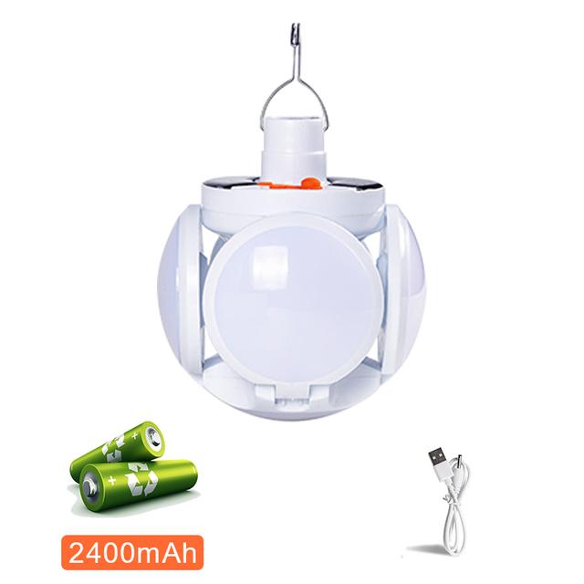 Светодиодные фонари Портативные солнечные USB аккумуляторные уличные складные лампы Водонепроницаемые светодиодные лампы Поиск Кемпинг Садовые фонари Факел Аварийная лампа