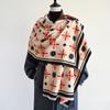 Winter New Elegant Ladies' Jacquard Pashmina Cashmere Scarf Thick Warmth Two-Sided Shawl Coldproof Windproof Blanket Scarf