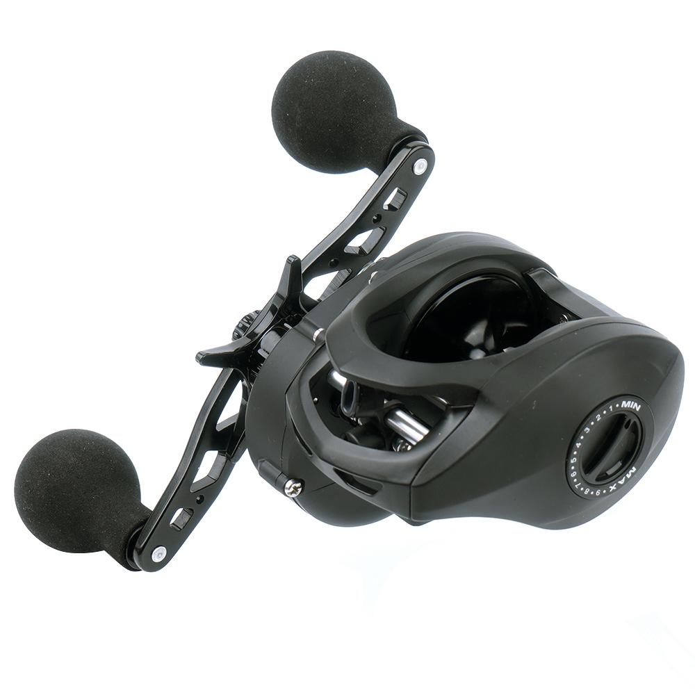 Baitcaster Fishing Reel, 300 Size  Baitcasting Reel, 17kg Max Drag, Freshwater & Saltwater Low Profile Casting Reel for Musky,