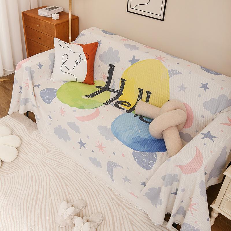 Полотенце для дивана, полное покрытие, простая подушка, полное покрытие, универсальный чехол на все сезоны