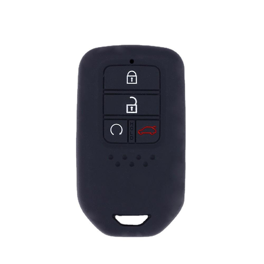 Подходит для Honda Crown Road Smart 4-кнопочный силиконовый чехол для ключа, сумка для ключей, Odyssey Civic CR-V, защитный чехол для пульта дистанционного управления