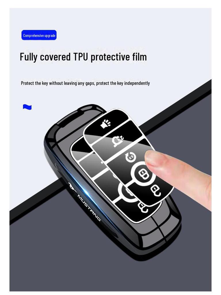 Чехол для ключа Ford Mustang Electric GT - SHELBY Сумка для машины Пряжка Ракушка