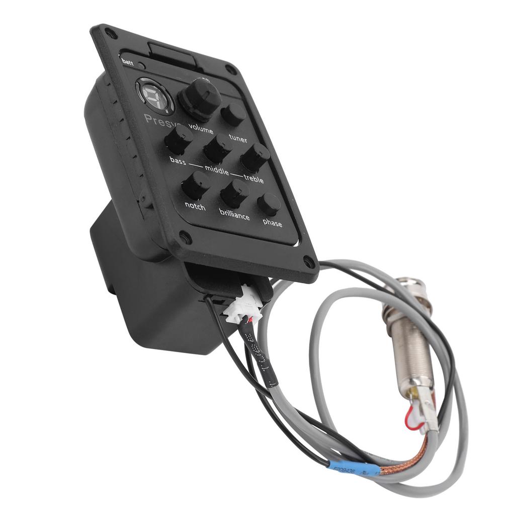 Guitar Tuner Equalizer Acoustic Piezo Pick Pickup Musical Instrument Accessories