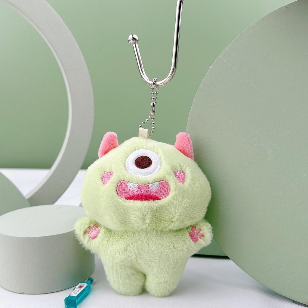 Cute Cartoon One-Eyed Monster Plush Keychain and Backpack Decoration