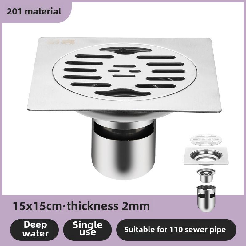 304 Нержавеющая сталь дезодорант сливной напольный для ванной комнаты и стиральной машины