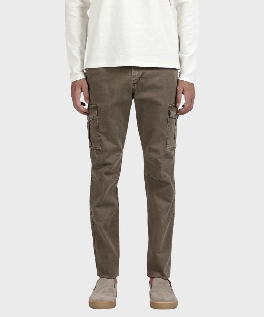 PANICALE Brown Garment-Dyed Cotton Cargo Pants