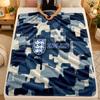 Flannel BlanketEngland Football Warm Soft Throw Blanket for Indoor Sofa Bed Living Room Use