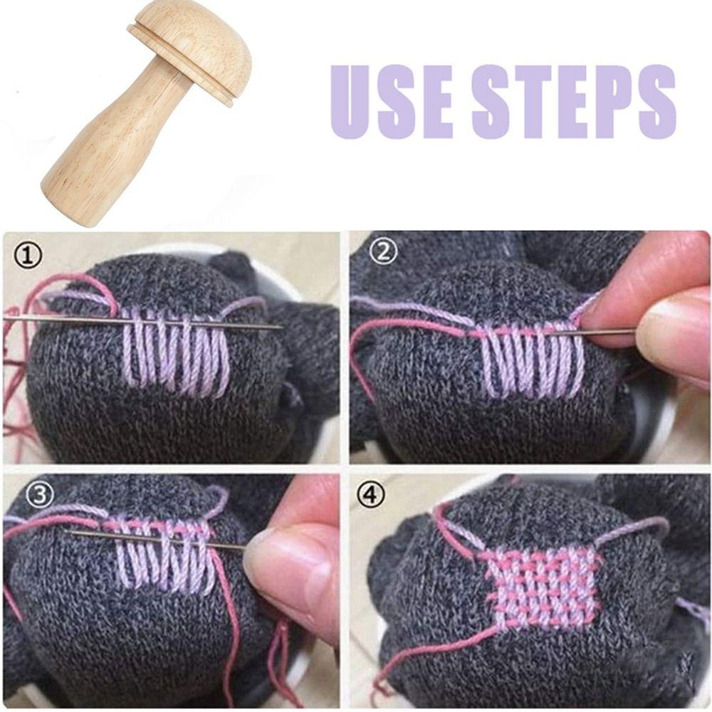 Инструмент Игольница DIY Носки Швейные принадлежности Деревянный инструмент для штопки Штопка Грибной инструмент для заплаток