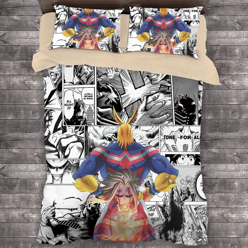 Popular 3D Printed Anime My Hero Academia 3pcs Bedding Set Duvet Covers Pillowcases Comforter Bedclothes Bed Linen Bedding Sets