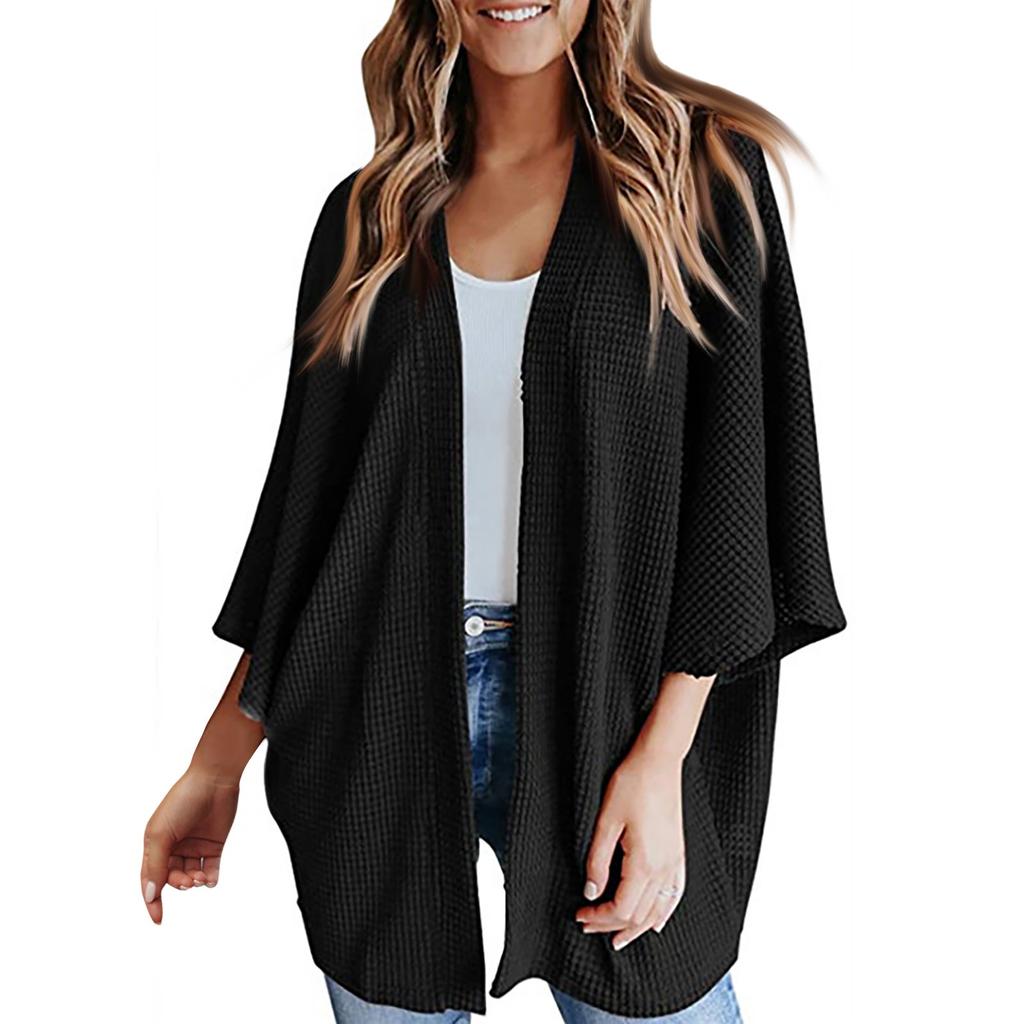 Осенне-зимний новый хит продаж, свободный кардиган, свитер, вязаный свитер, футболка, топы, женская одежда