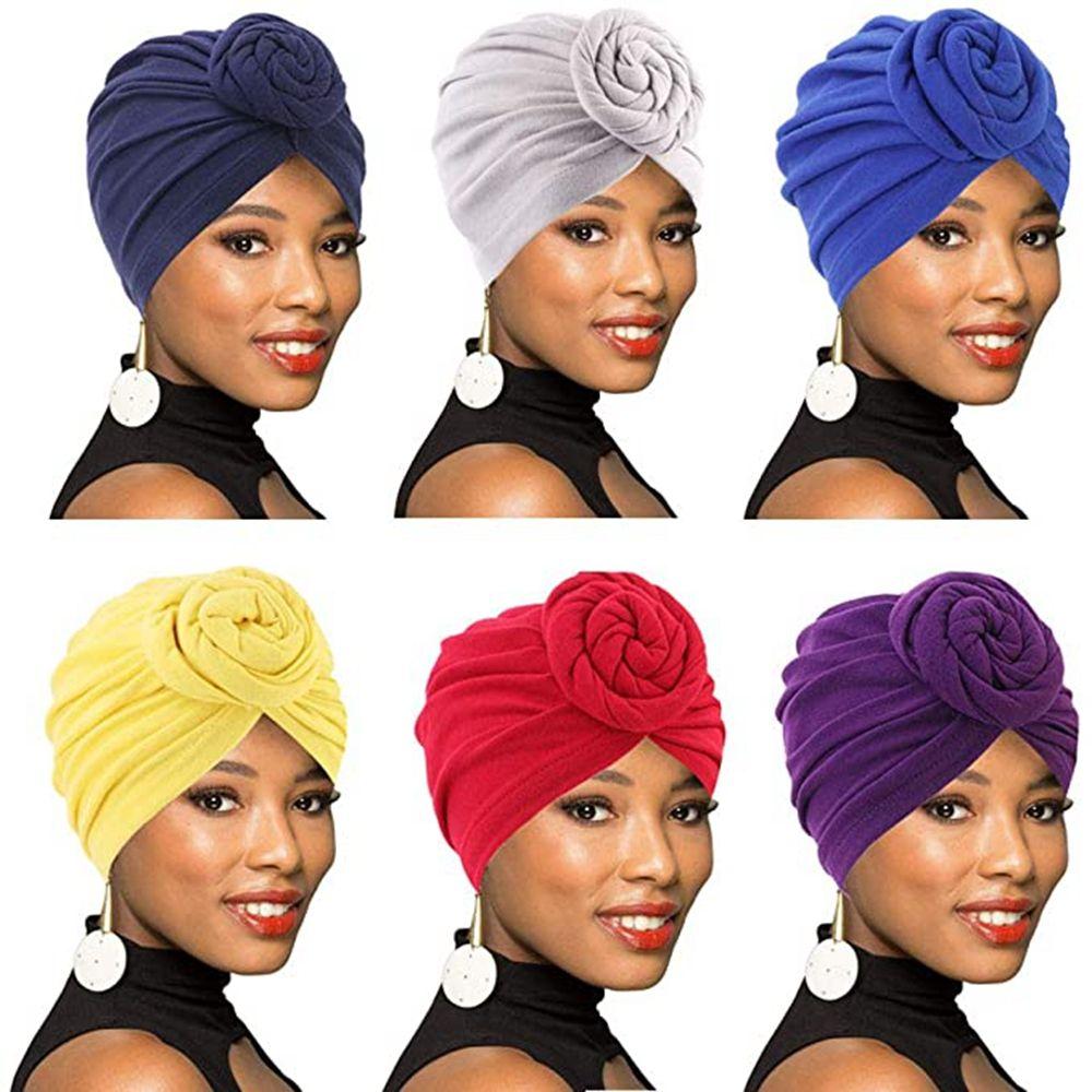 Bonnet Female Headband African Pattern Headwrap Turban Caps Women Chemo Hat Cotton Headscarf