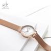 SHENGKE Дизайнерские часы для женщин, модные повседневные часы с циферблатом, женские кварцевые наручные часы с регулируемым миланским ремешком