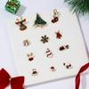 Sock Brooches Santa Claus Snowman Christmas Brooch Xmas Pins Enamel Badges Christmas Jewelry