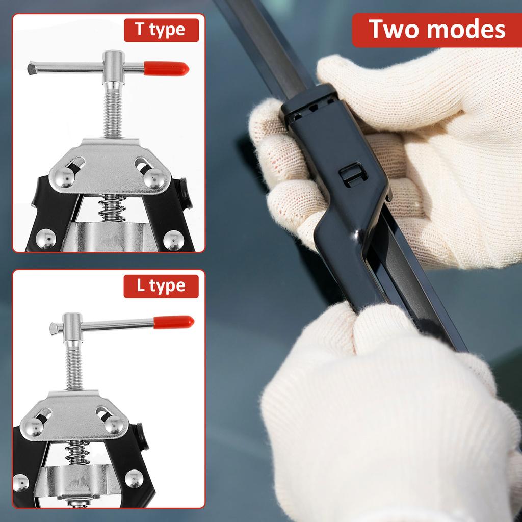 Wiper Arm Puller Tool 9-30 Mm Adjustable Carbon Steel Windshield Wiper Arm Remover Puller T/L Mode for Battery Terminal Bearing
