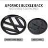 W125For VW Volkswagen Jetta MK5 Golf Volkswagen Front Grille Emblem 137MM car Rear Trunk Lid Badge 115MM Black Auto logo For VW Golf