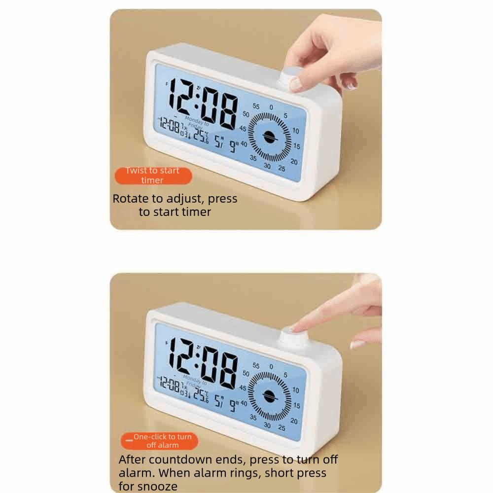Rechargeable Visual Digital Timer Multifunctional Desktop Clock Time Manager Countdown Timer Desk