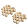 200 шт., объемные круглые деревянные бусины, свободные прокладки для ювелирных изделий, 14/10 мм
