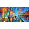 5D DIY Diamond Painting Kits Neon Rainy Night Full Square Drill Wall Decor Art Crafts Mosaic Rhinestone Picture Home Decoration
